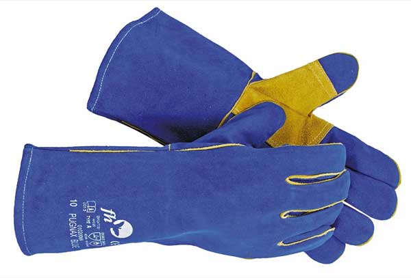Pugnax BLUE rukavice celokožené zváračské BLUE