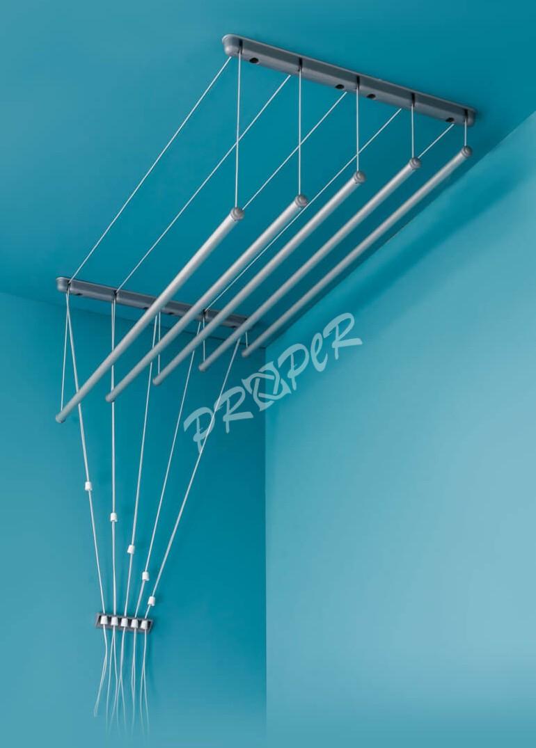Stropný sušiak PROPER ALU 7 x 140cm o16mm