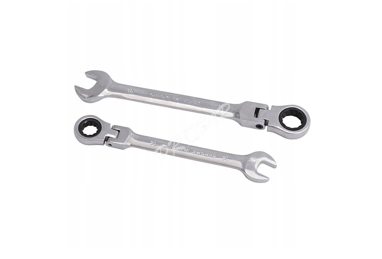 Račňový kľúč očkoplochý s kĺbom 17mm Cr.V, XL-TOOLS