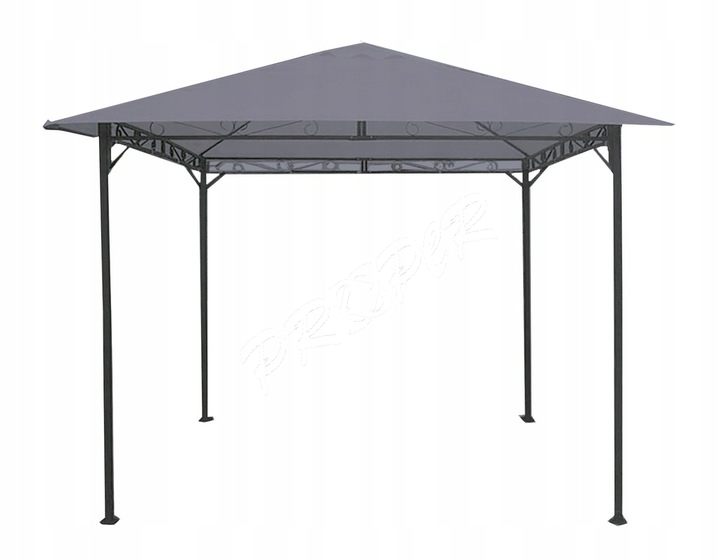 Záhradný altánok 3 x 3m šedý