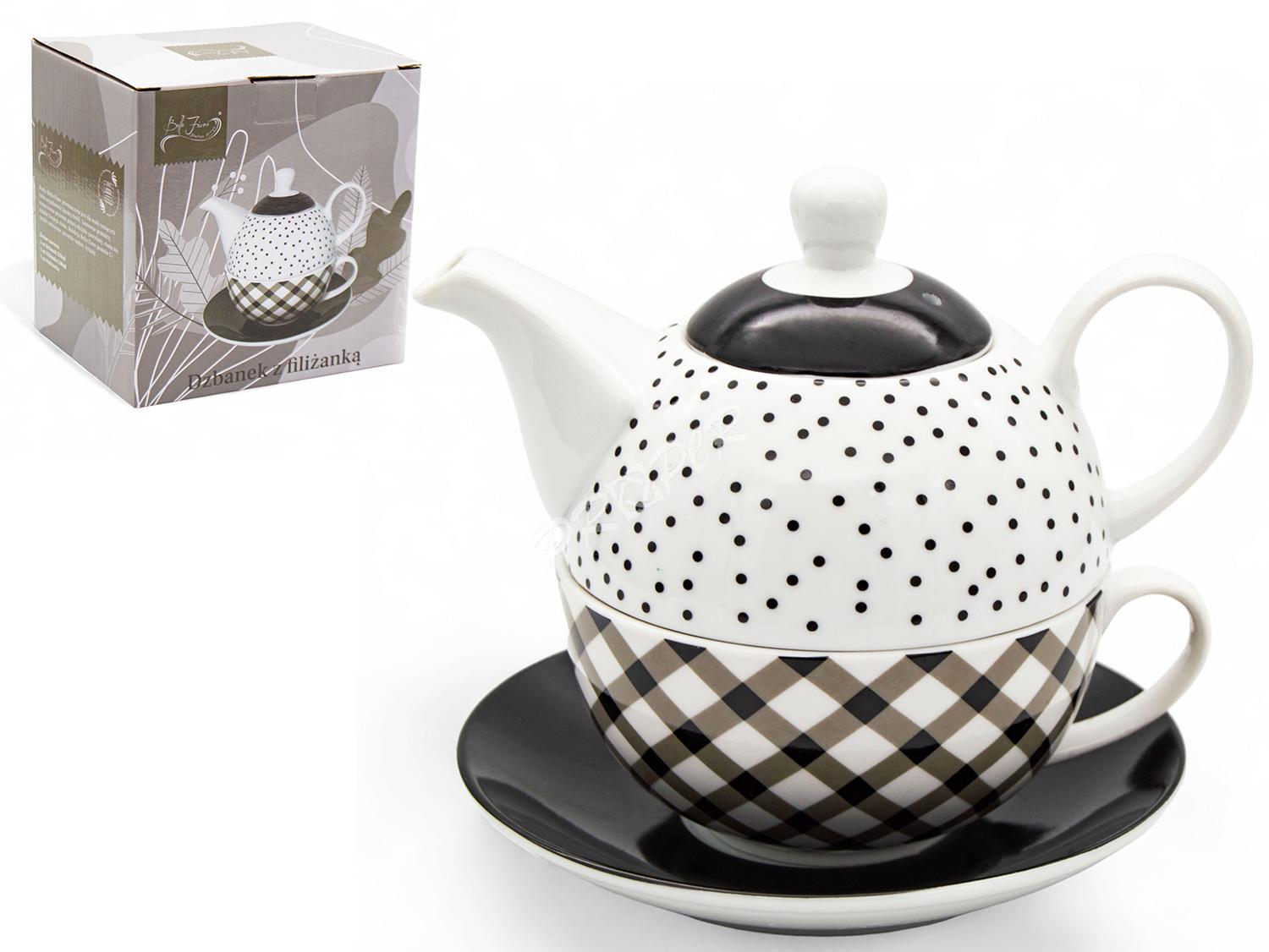 PROPER Čajník so šálkou a podšálkou 560ml 