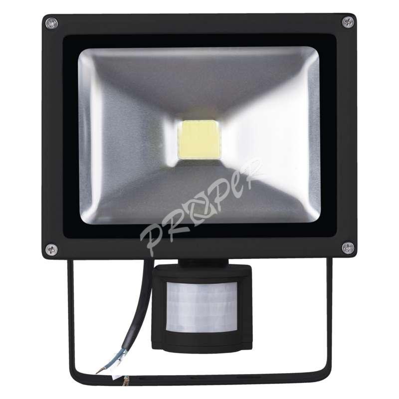 LED reflektor HOBBY s PIR, 30W neutrálna biela 