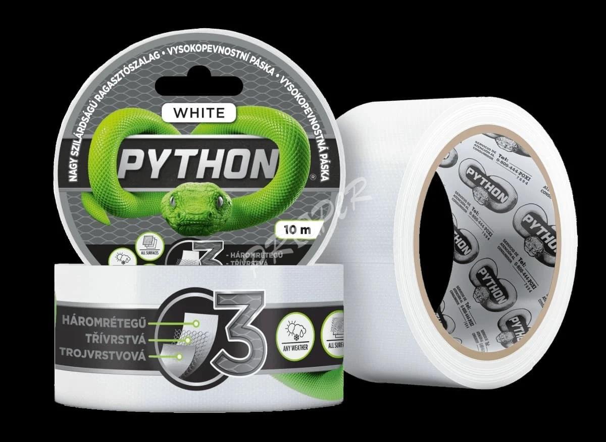 PYTHON Páska vysokopevnostná Tri-layer® 10m biela 