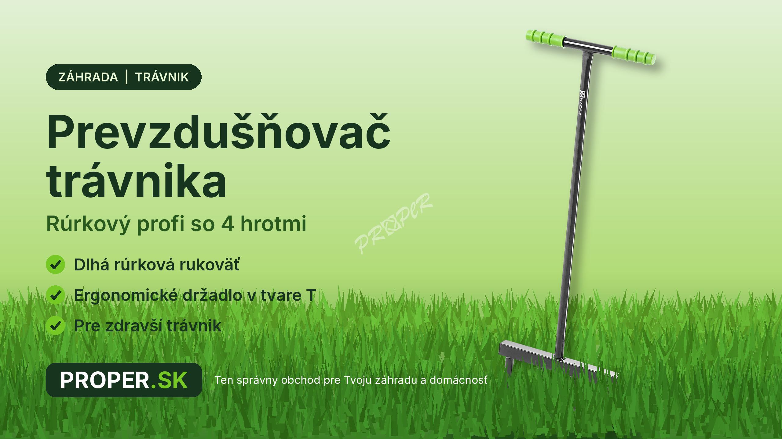 PROPER Prevzdušňovač trávnika 4 x hrot 105cm PROFI