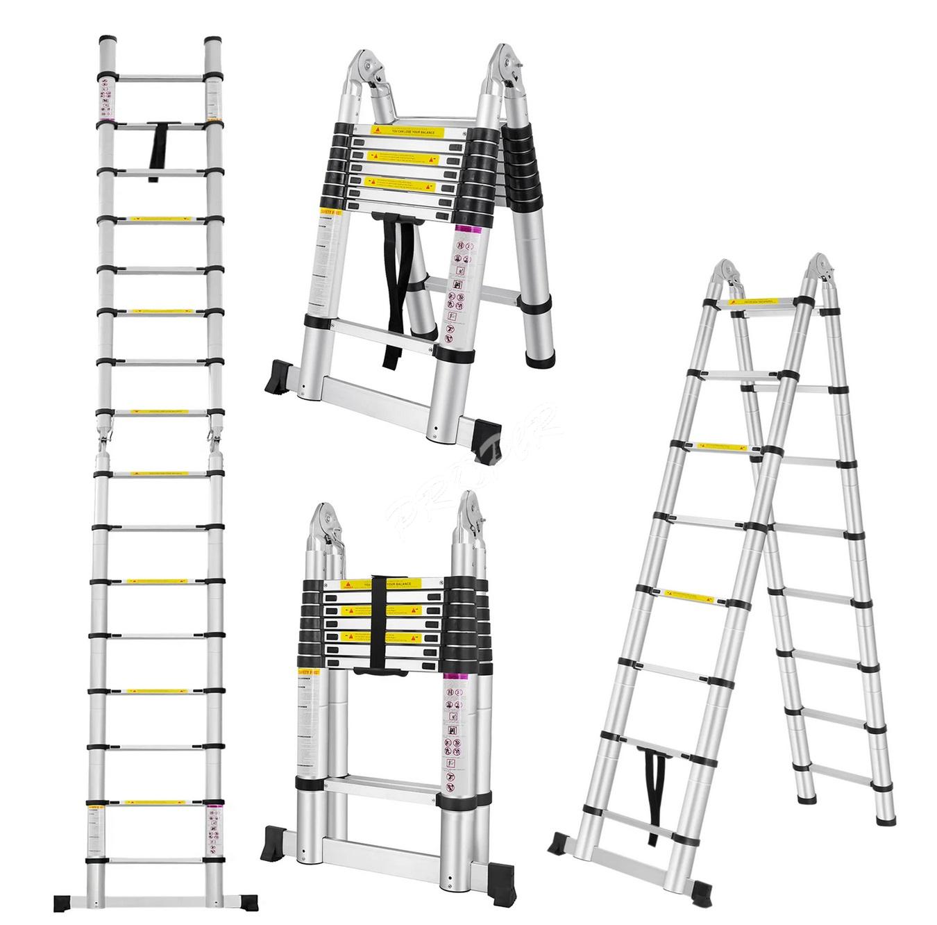 PROPER Rebrík teleskopický 3,2m 5+5 štafle
