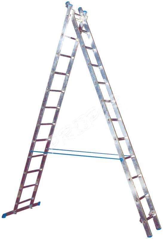 PROPER Rebrík hliníkový 2x12 priečkový PROFI