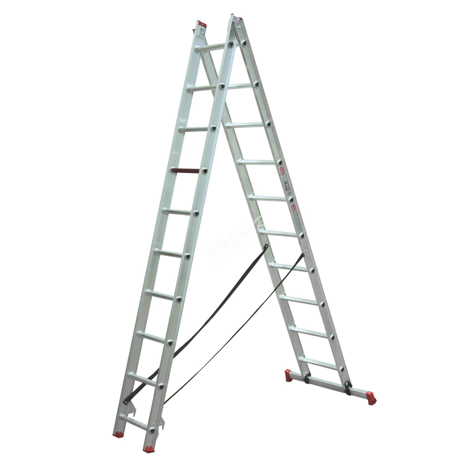 PROPER Rebrík hliníkový 2x10 priečkový