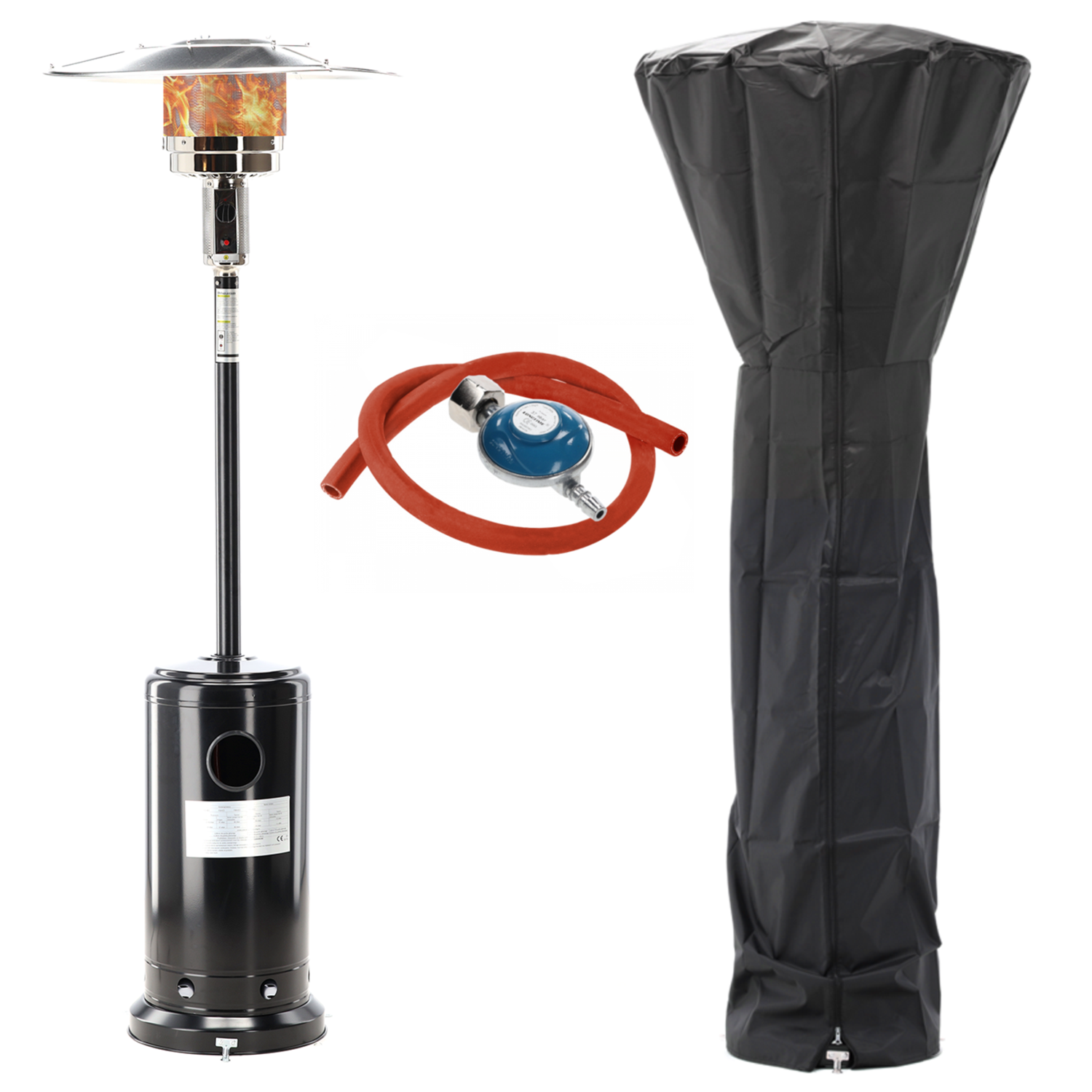 Ohrievač terasový plynový 13kW čierny obal GRATIS