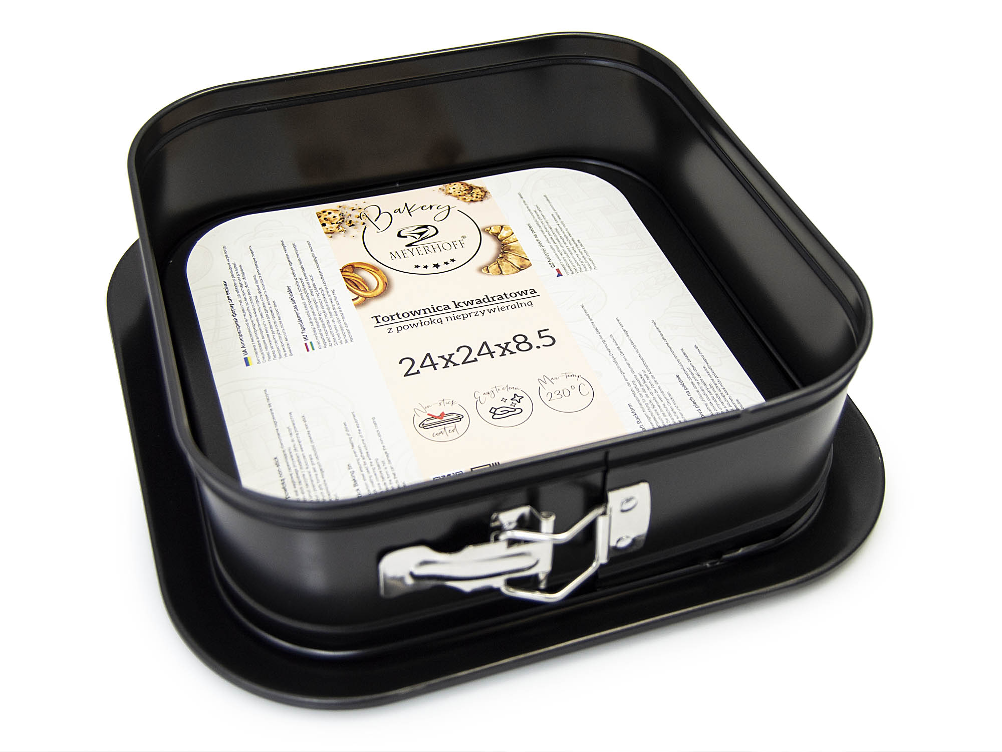 Forma tortová 24x24cm nepriľnavá s podnosom