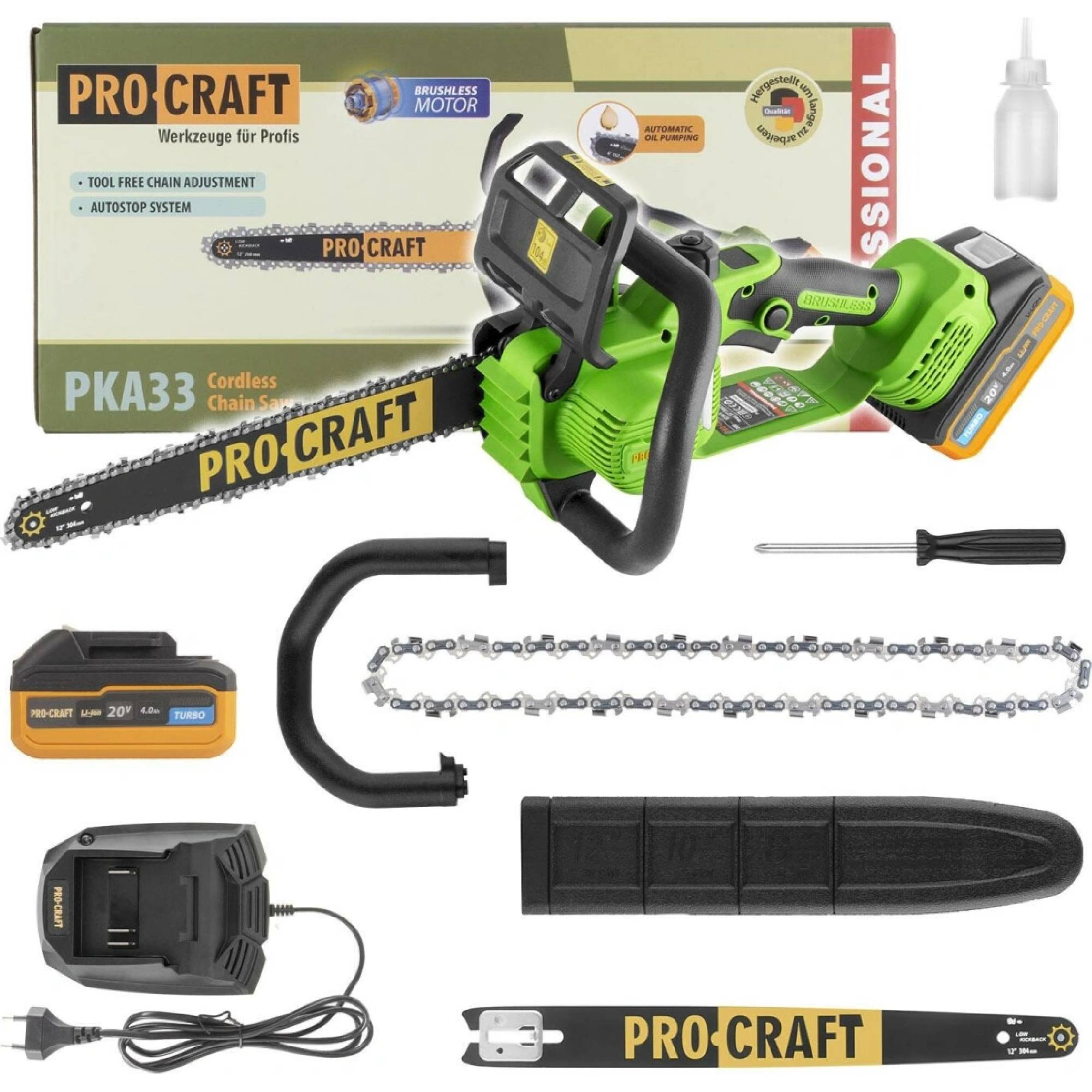 AKU reťazová píla Procraft PKA33