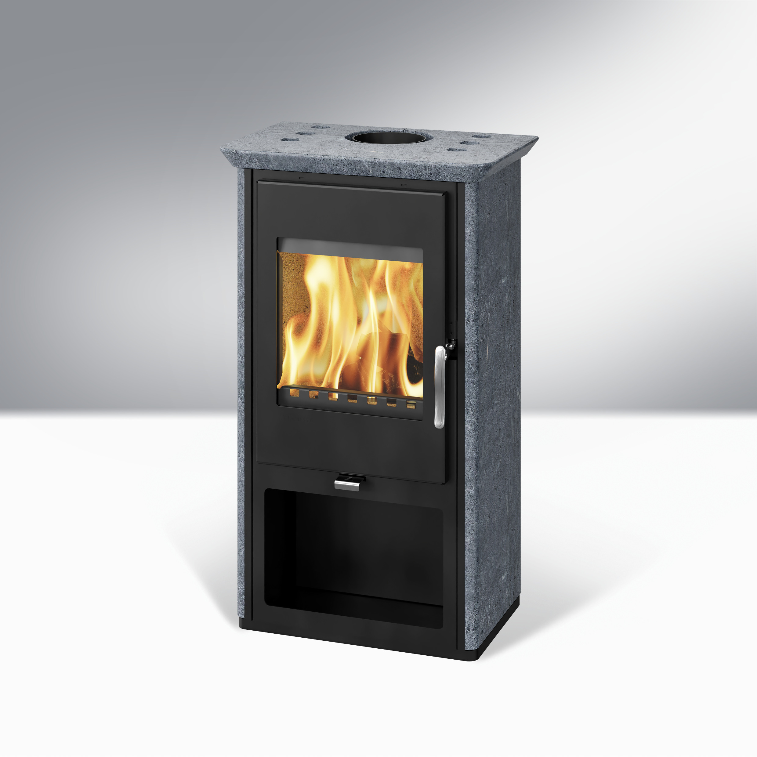 Krbové kachle ODENSE sivý/serpentino