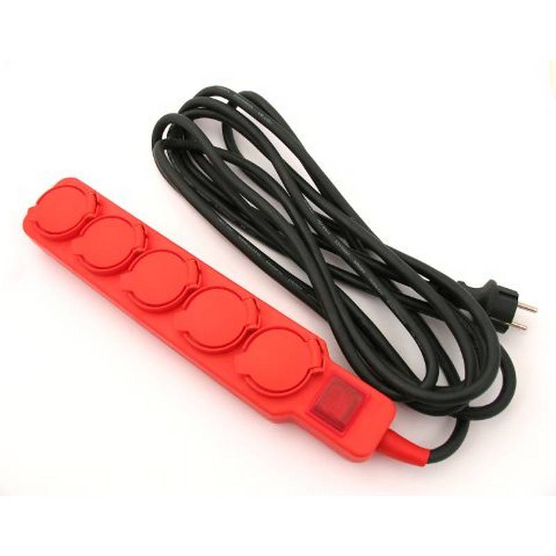 Predlžovací kábel 5 zásuviek 3m 3x1,5mm2 dielenský