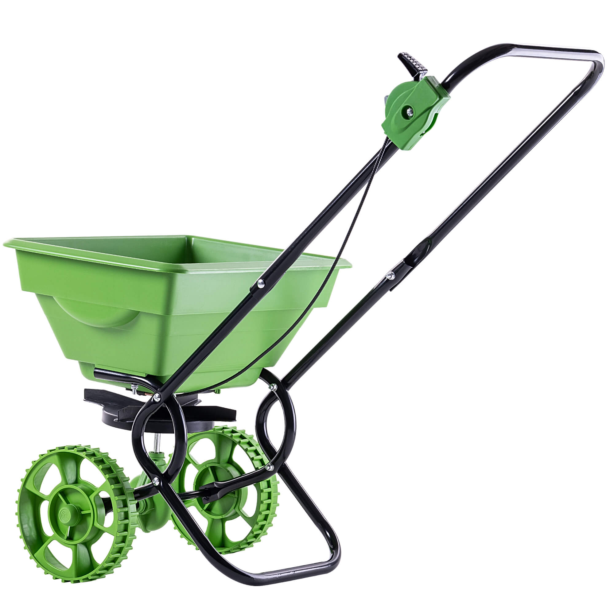 Vozík posypový 15l rozmetadlo zelený