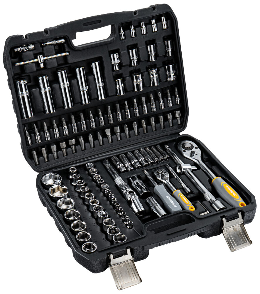 Gola sada nastrčných kľúčov 108ks 1/4", 1/2" POWERMAT