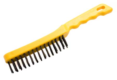 Ručná kefa 4-radová plastová rukoväť