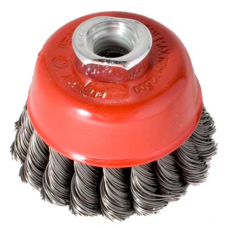 Kartáč hrnčekový 80, copánkový S 0,50, závit M14x2