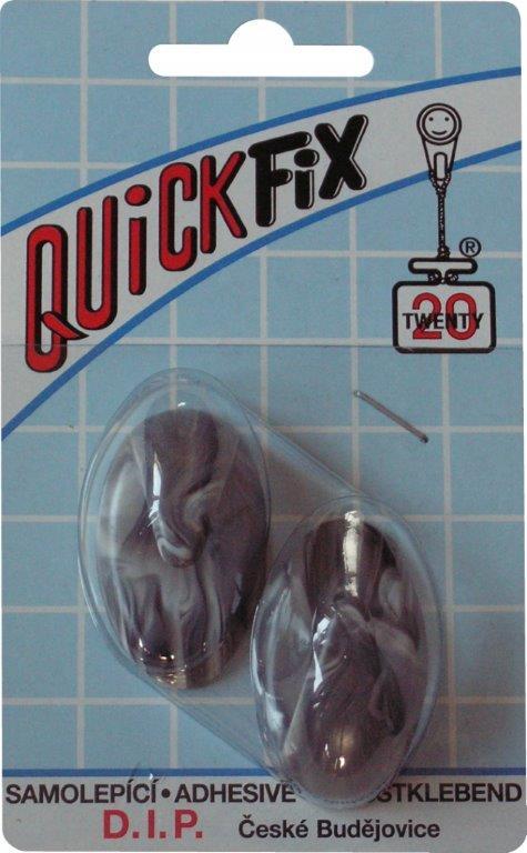 QUICKFIX háček samolepicí typ 1  - 2ks - bílo/černý