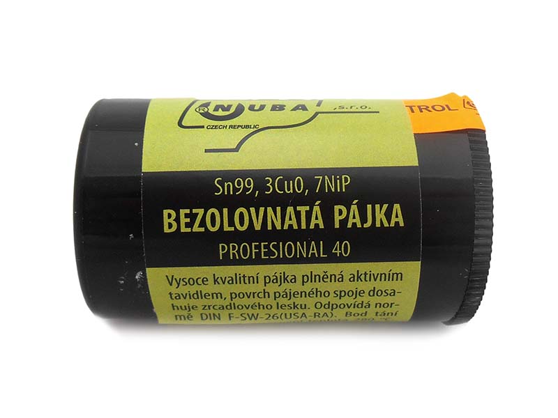 Spájkovací cín Sn 63 Pb - 40g