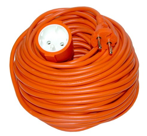 Predlžovací kábel 30m 2x1mm2 - oranžový