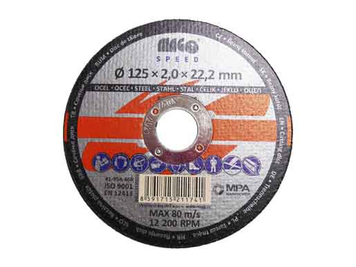 Rezný kotúč na kov 125x2,0x22,2mm MAGG SPEED
