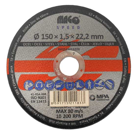 Rezný kotúč na kov 150x1,5x22,2mm MAGG SPEED