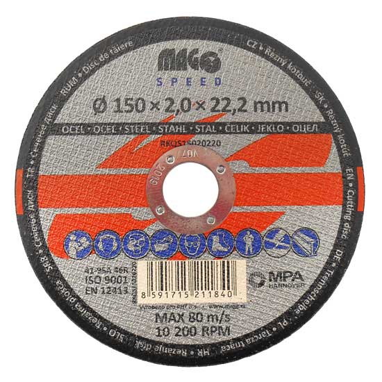 Rezný kotúč na kov 150x2,0x22,2mm MAGG SPEED