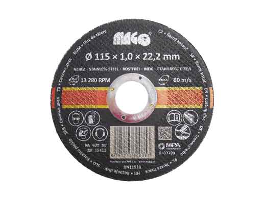 Rezný kotúč na nerez 115x1,0x22,2mm 