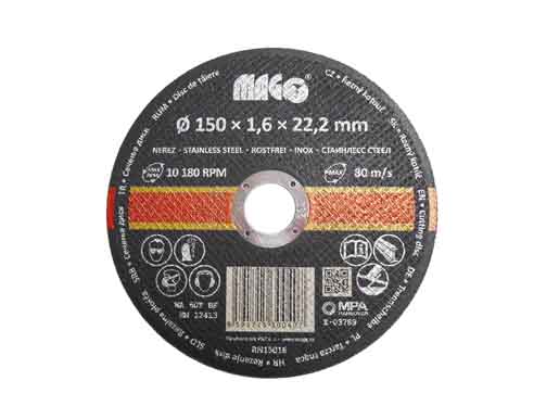 Rezný kotúč na nerez 150x1,6x22,2mm