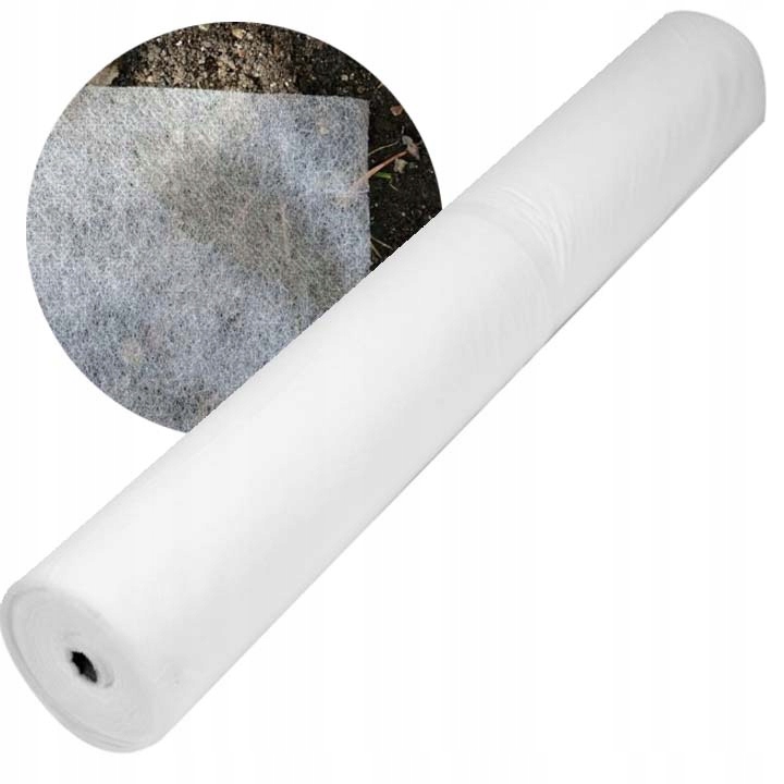 Textília netkaná 1,6x100m 17g/m2 biela zakrývacia