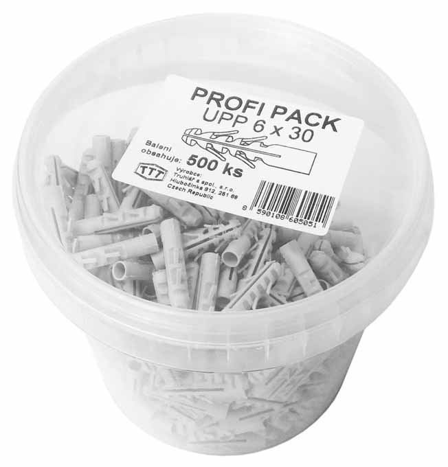 Hmoždinka univerzálna UPP 6x30 500ks PROFI PACK