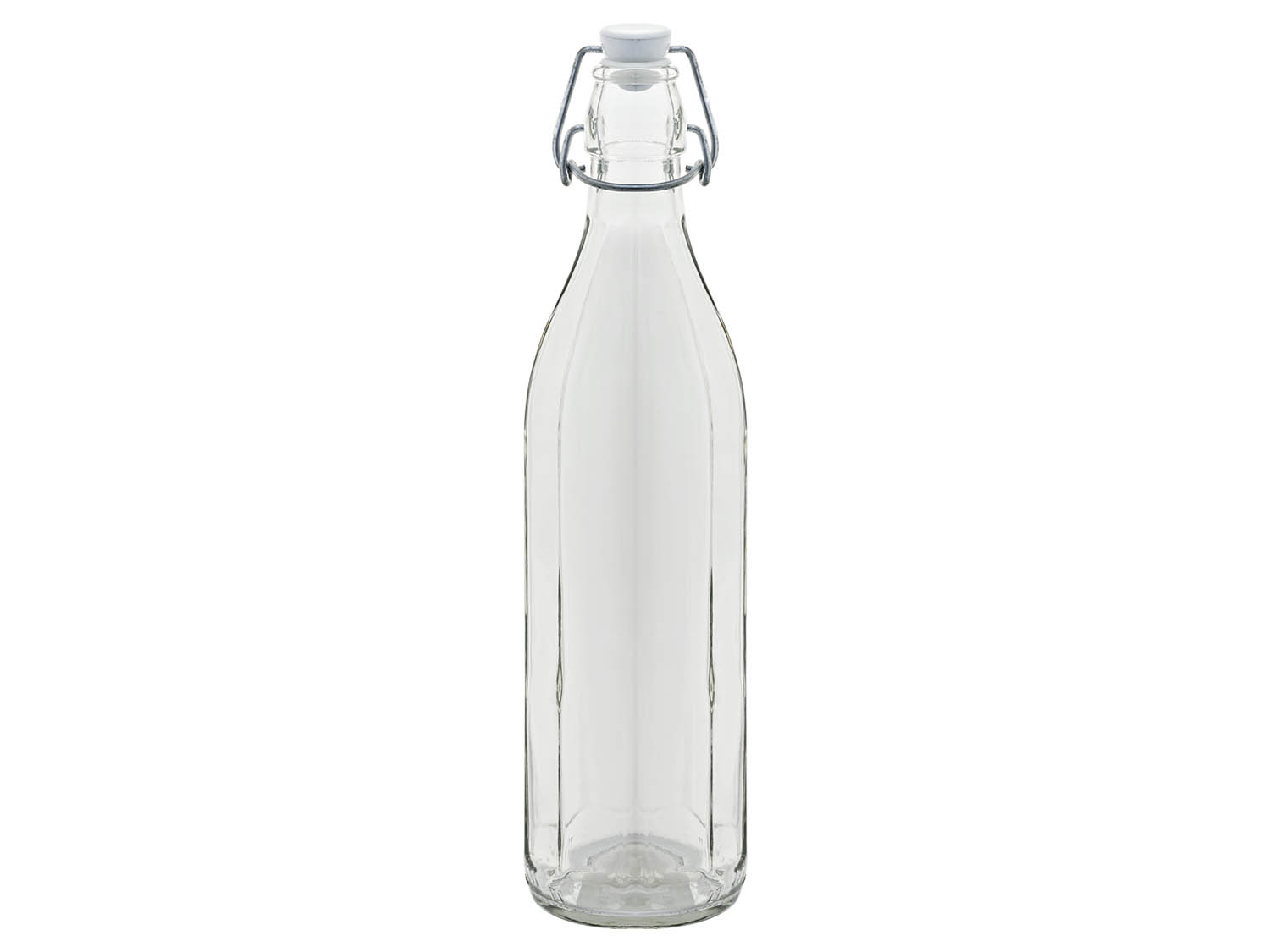 Fľaša sklenená 0,75l patent hranatá