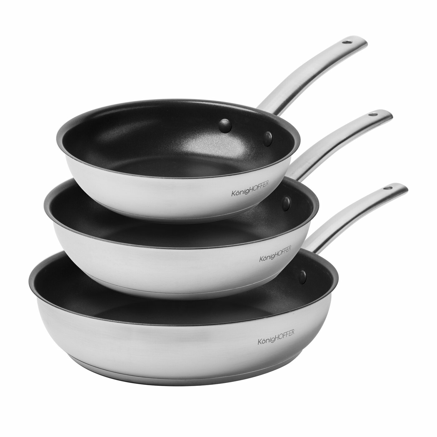 KonigHOFFER Panvica nerez 20/24/28cm 3 ks indukcia