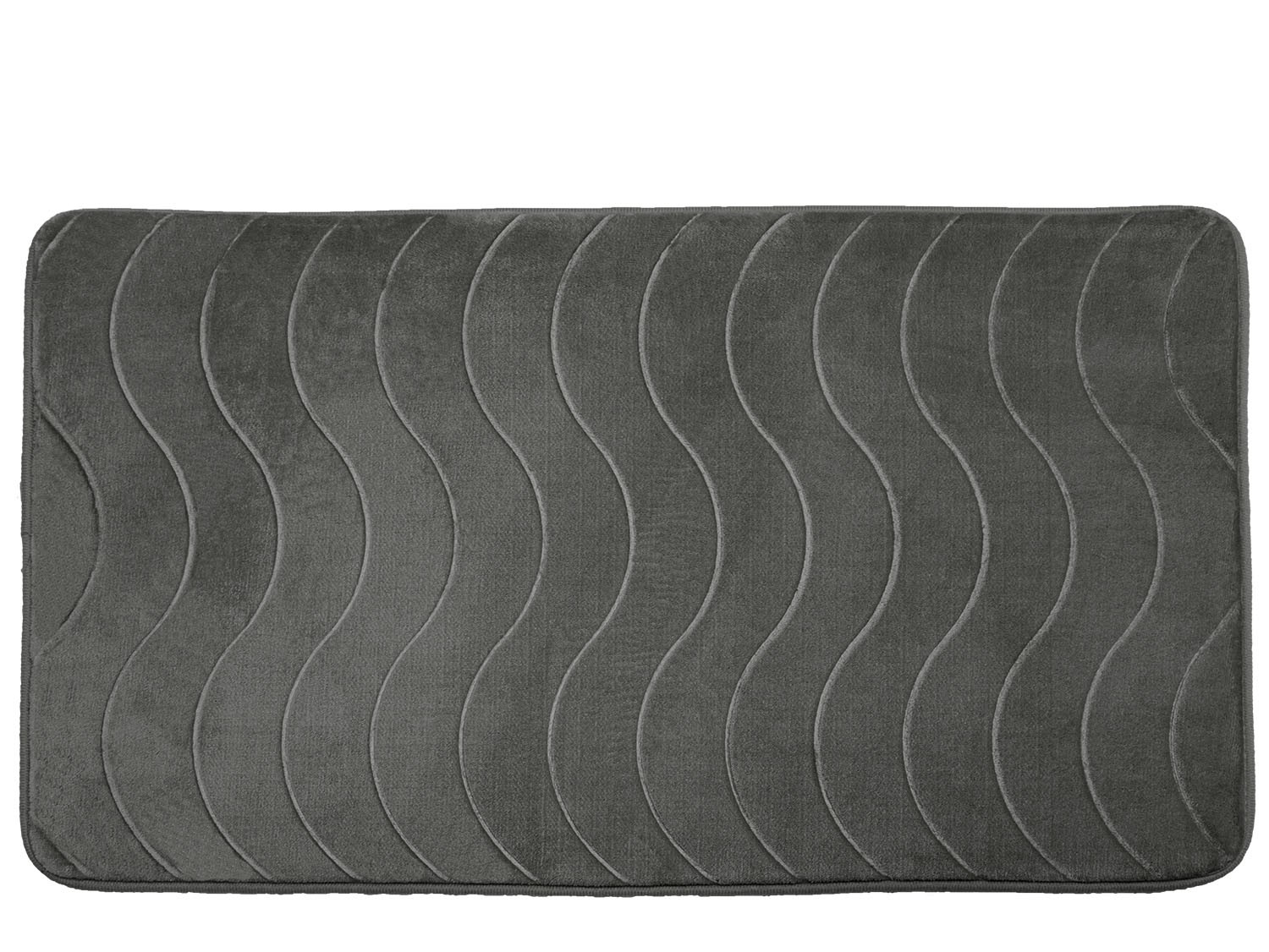 PROPER kupeľňová podložka 50x80 cm VLNKY sivá