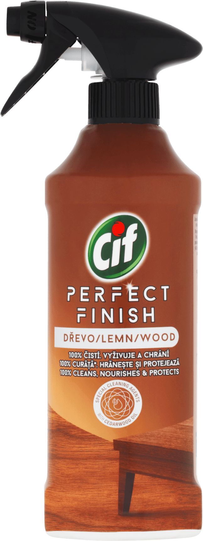 CIF Wood Perfect Finish sprej čistiaci na drevo 435ml 1564