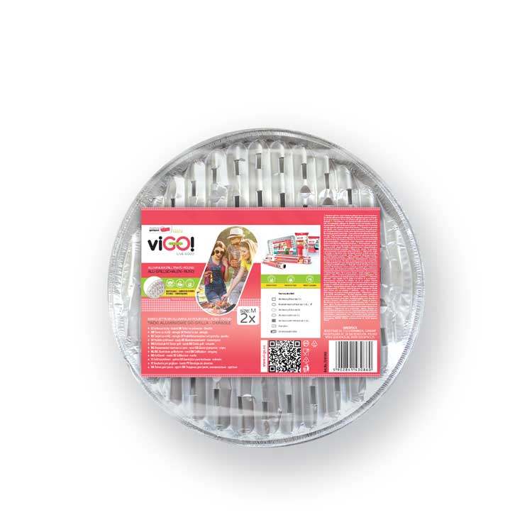Grilovacie tácky okrúhle 34cm - 2ks